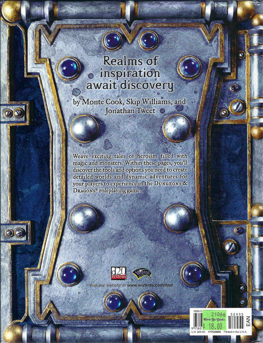 Dungeon Master's Guide (D&D 3.5) back cover
