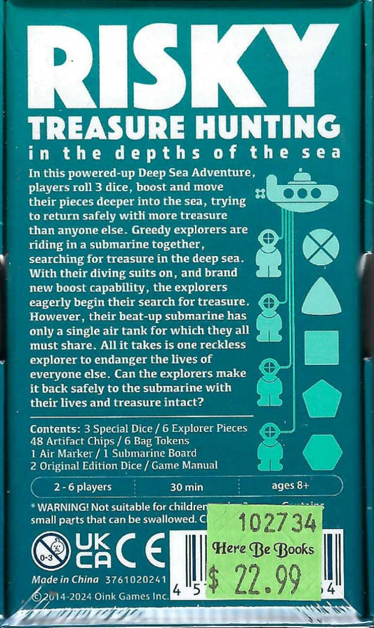 Deep Sea Adventure Boost back of box