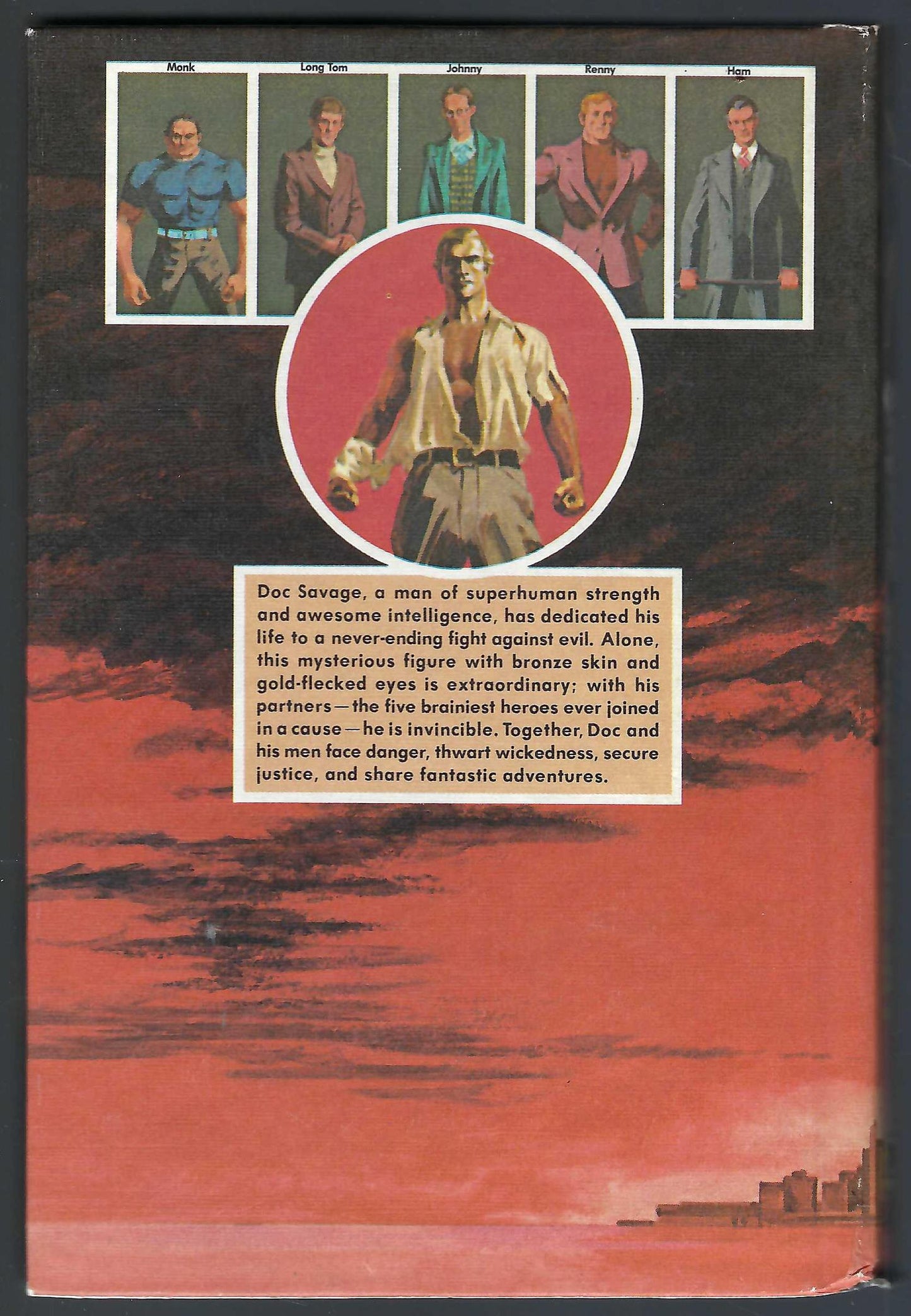 Doc Savage Secret in the Sky back cover