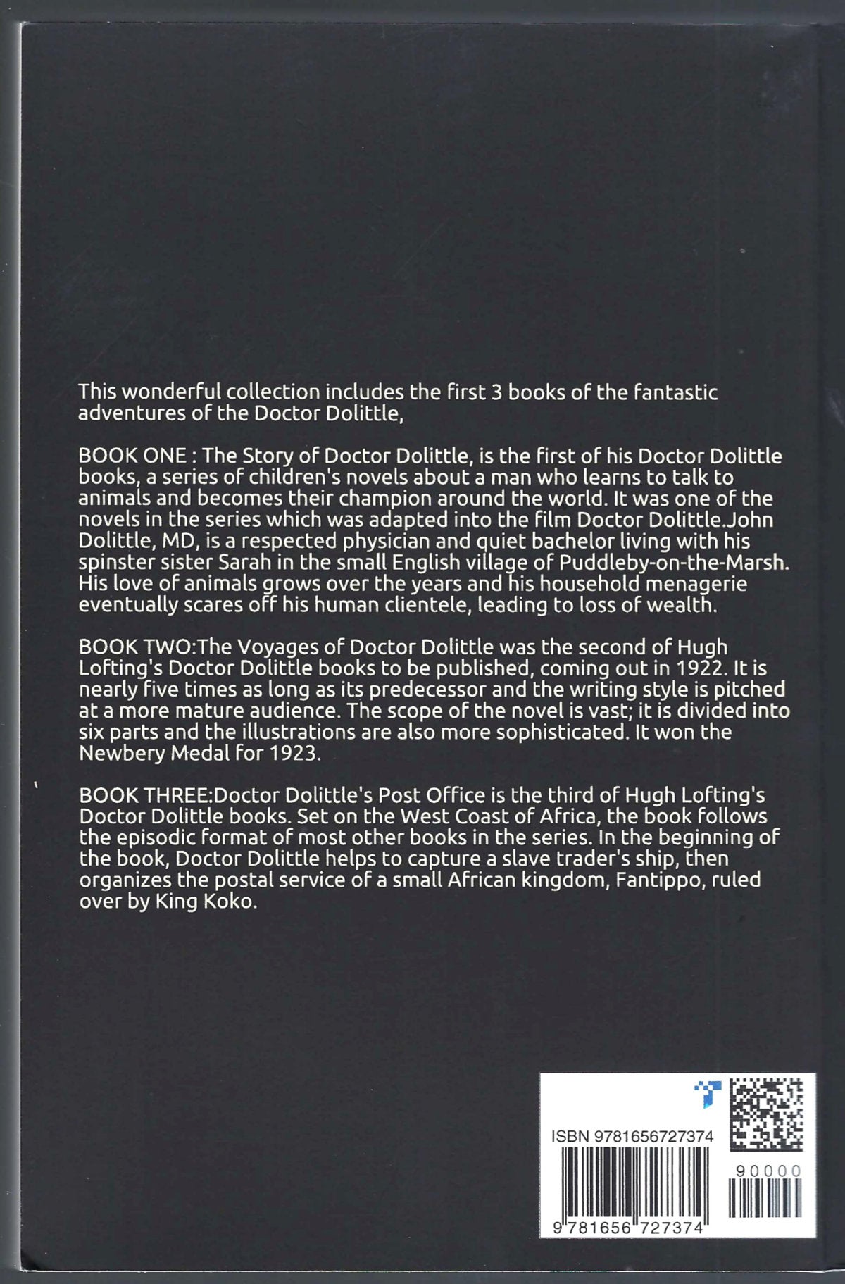 Doctor Dolittle The Complete Collection Volume 1 by Hugh Lofting back cover