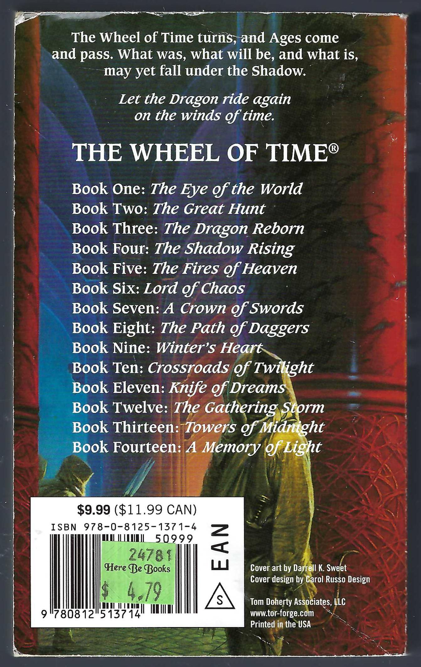 Dragon Reborn (Wheel of Time #3) by Robert Jordan back cover