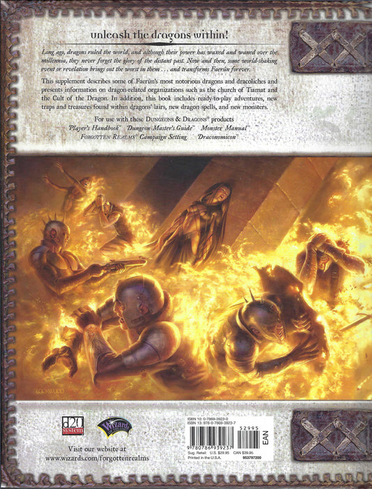 Dragons of Faerun back cover