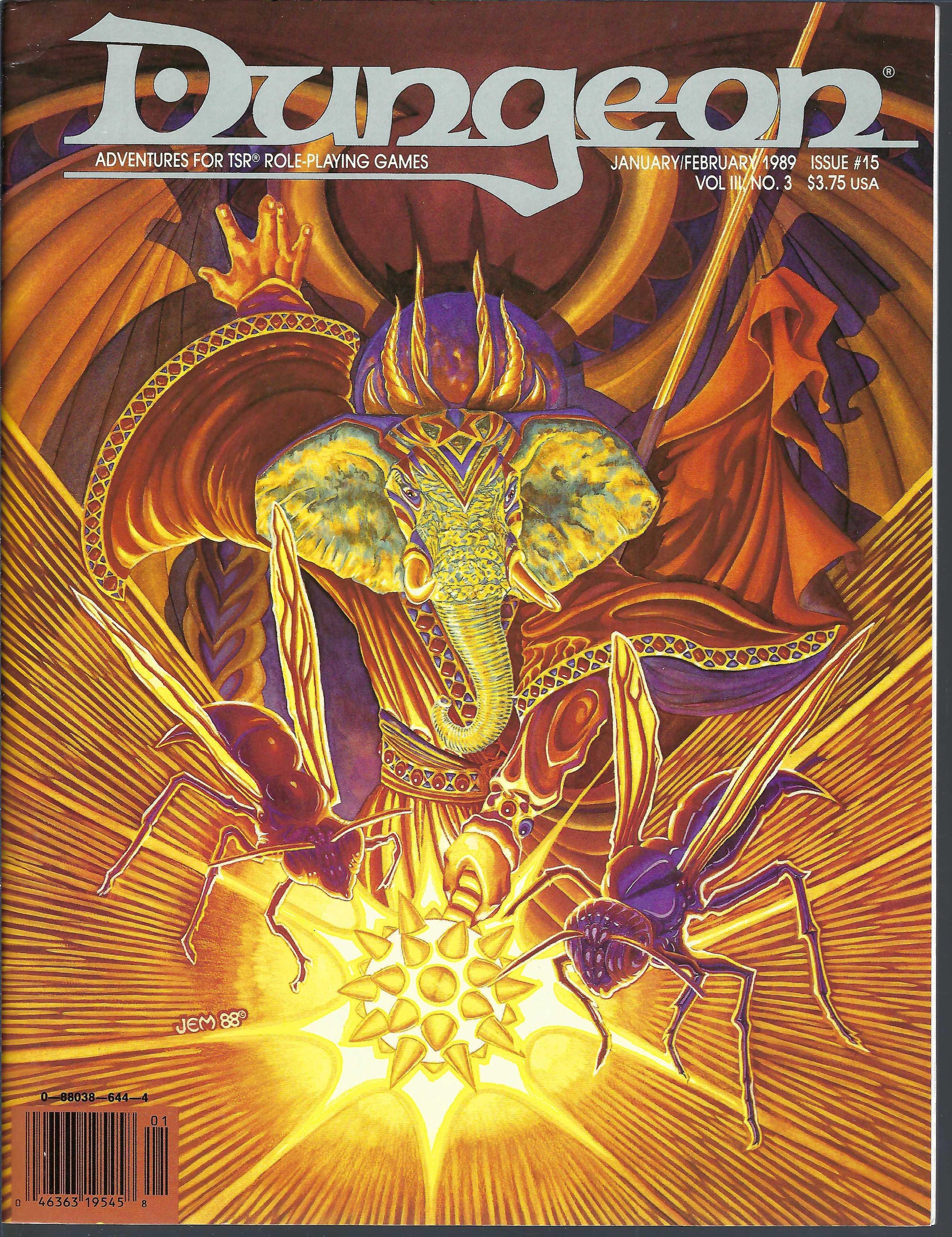 Dungeon Magazine issue 15 front cover