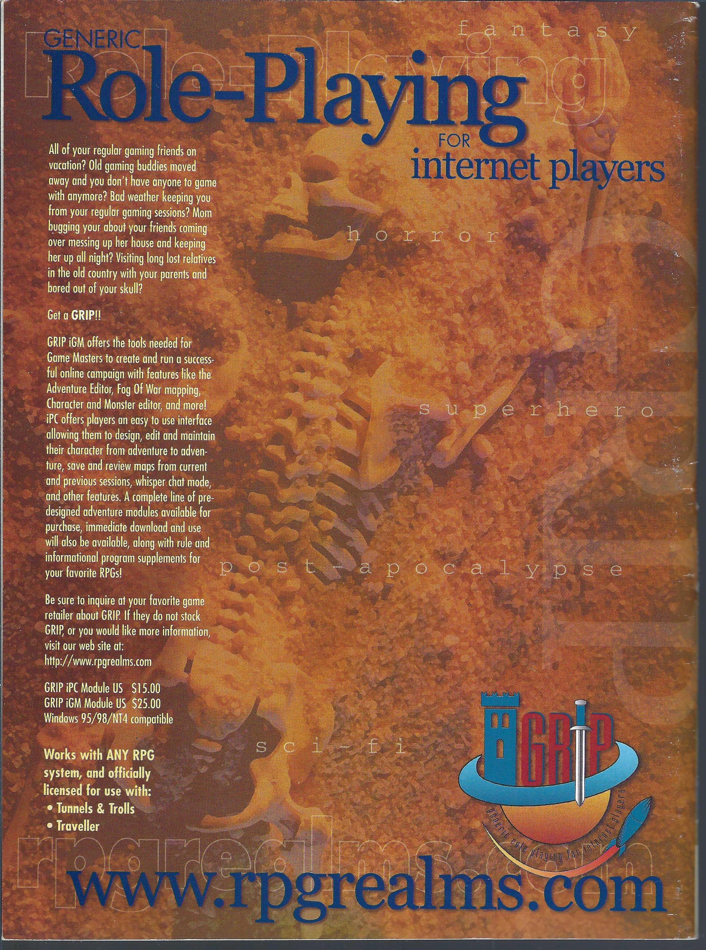Dungeon Magazine issue 77 back cover