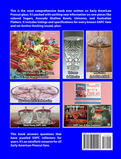 Early American Prescut Glass: A comprehensive guide to Anchor Hocking's  iconic star pattern by Tina Spain McDuffie - Hardcover - back cover