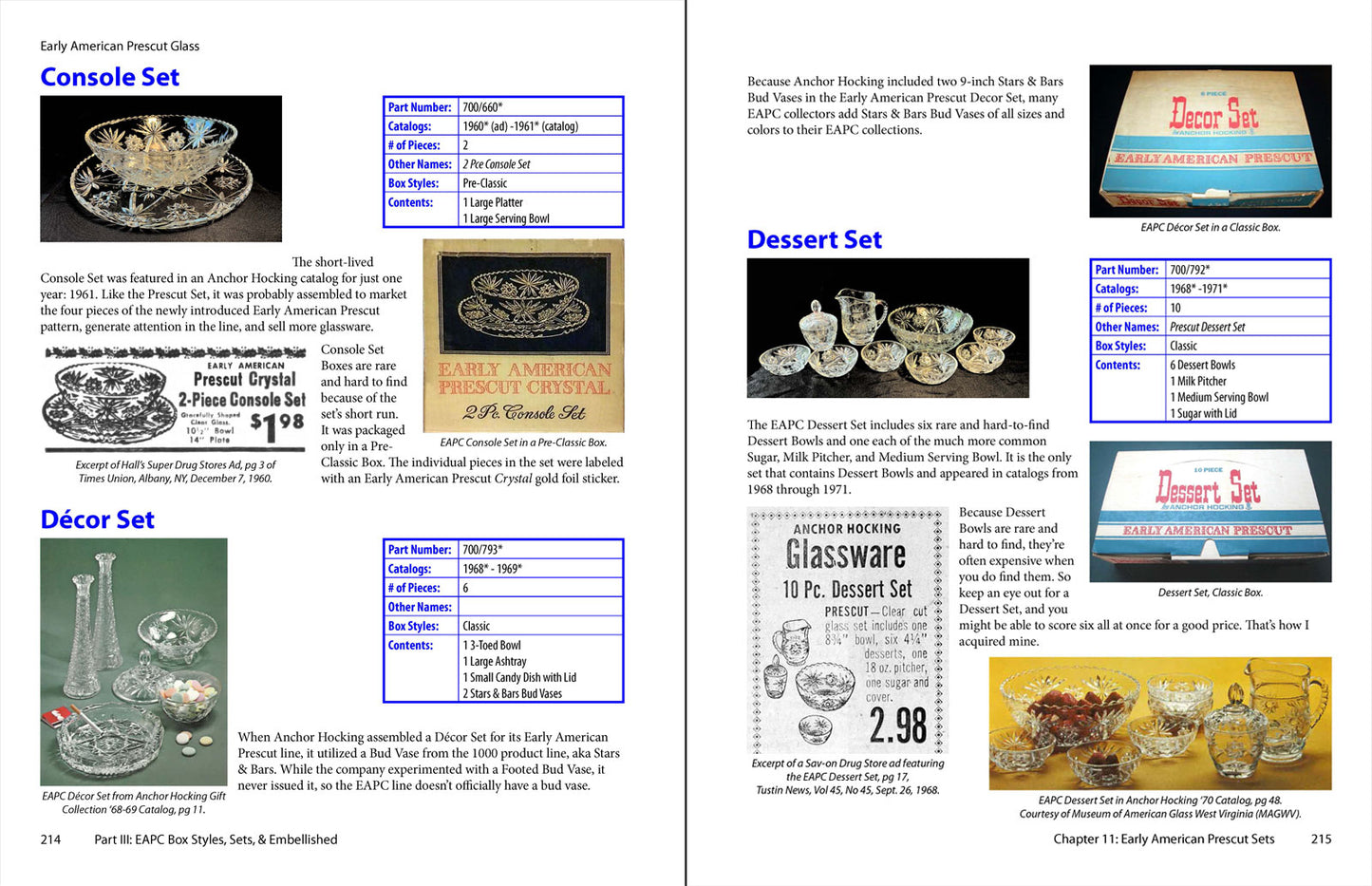 Early American Prescut Glass - sample pages