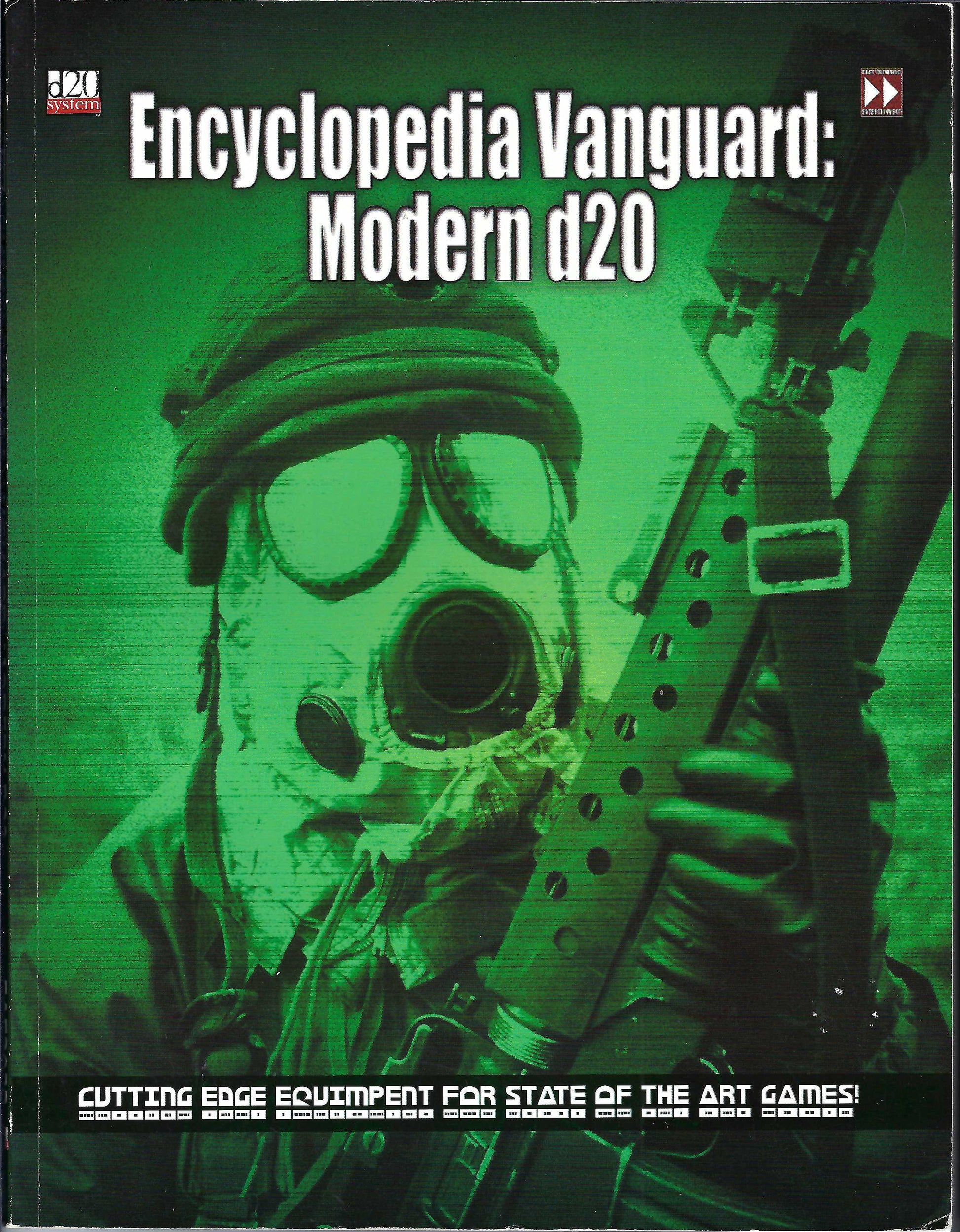 Encyclopedia Vanguard (d20 Modern) front cover
