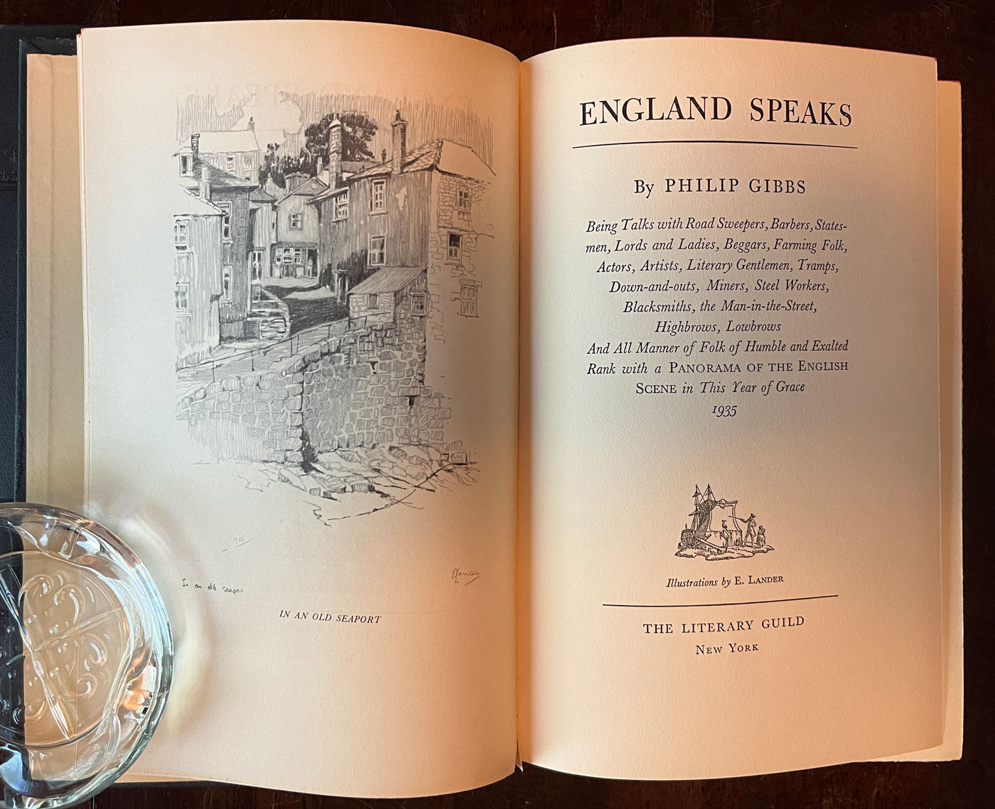 England Speaks by Philip Gibbs title page