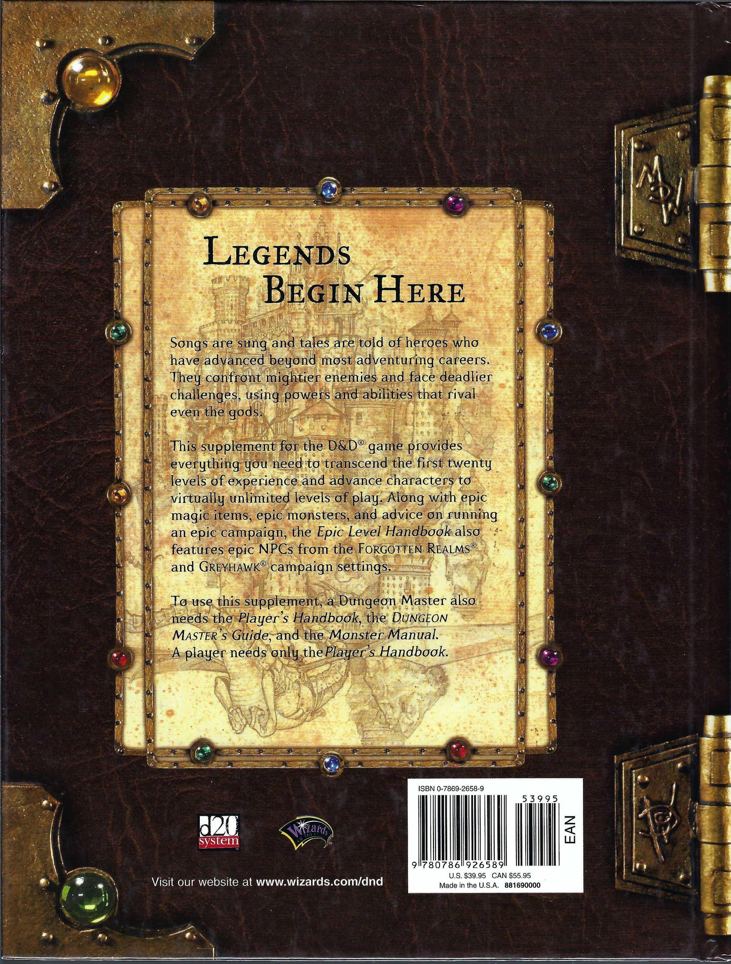 Epic Level Handbook (Dungeon & Dragons 3.0)