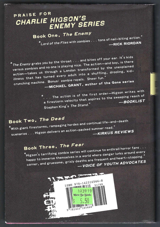 The Fallen by Charlie Higson back cover