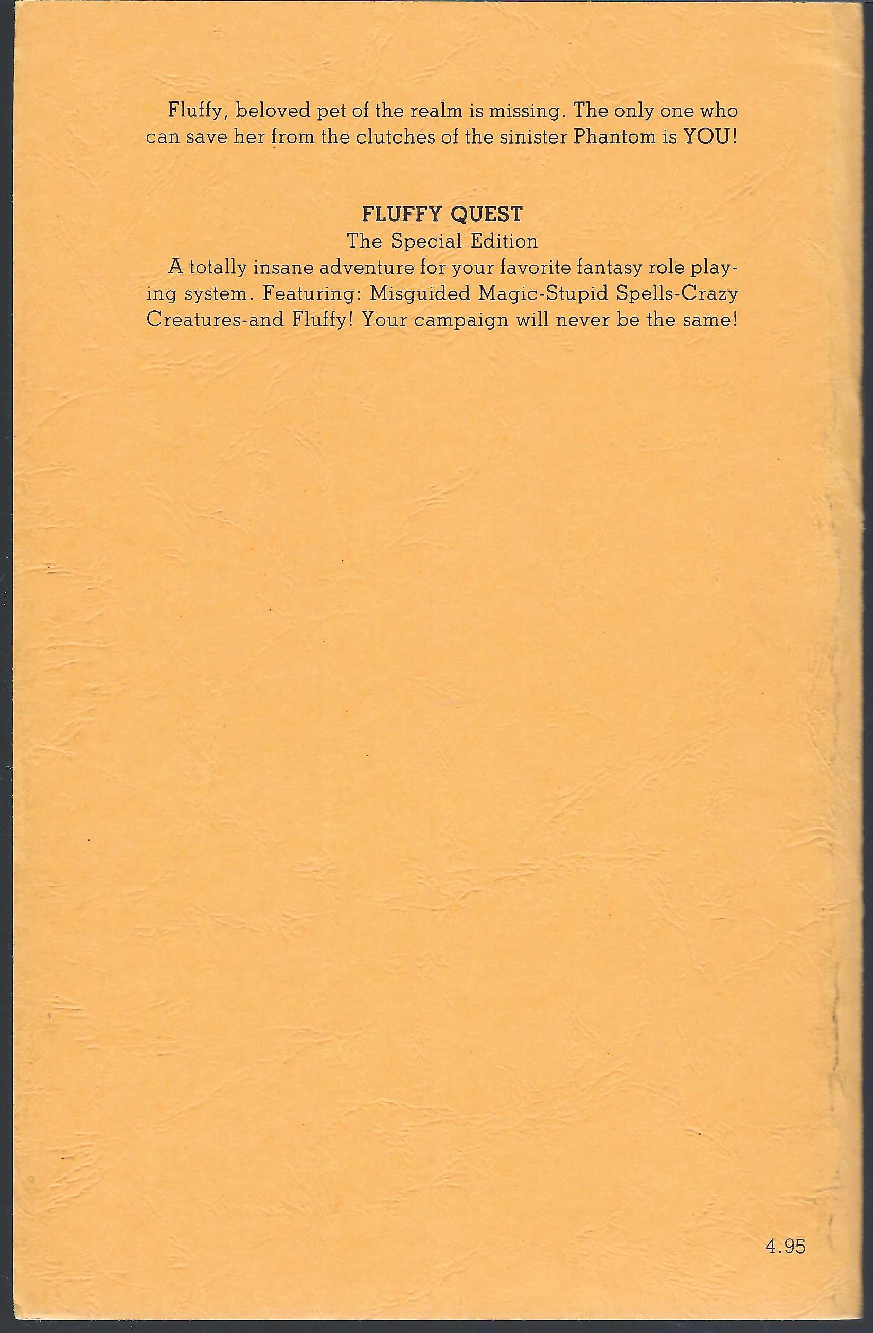Fluffy Quest back cover