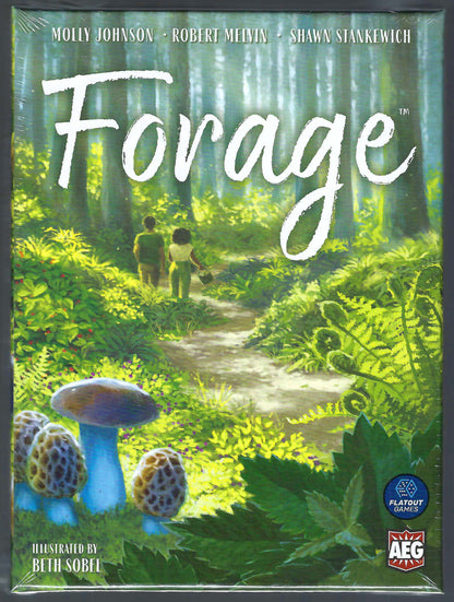 Forage front of box showing two people walking down a forest path.