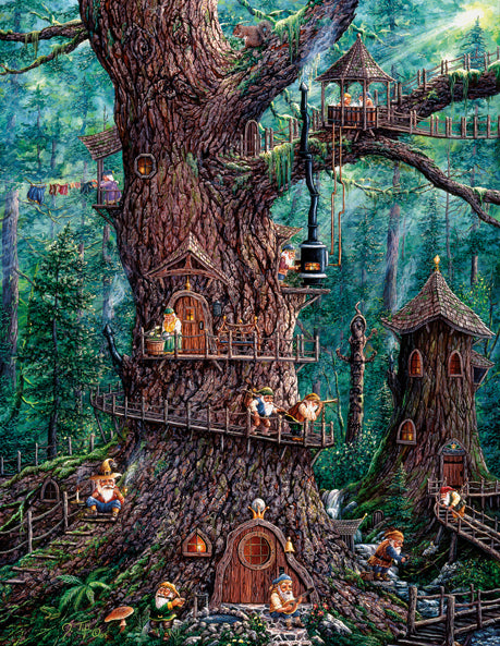 Forest Gnomes 1000 Piece Easy Grasp Jigsaw Puzzle