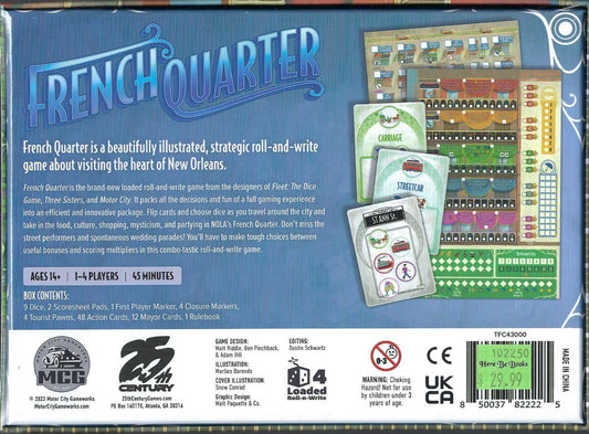 French Quarter back of box