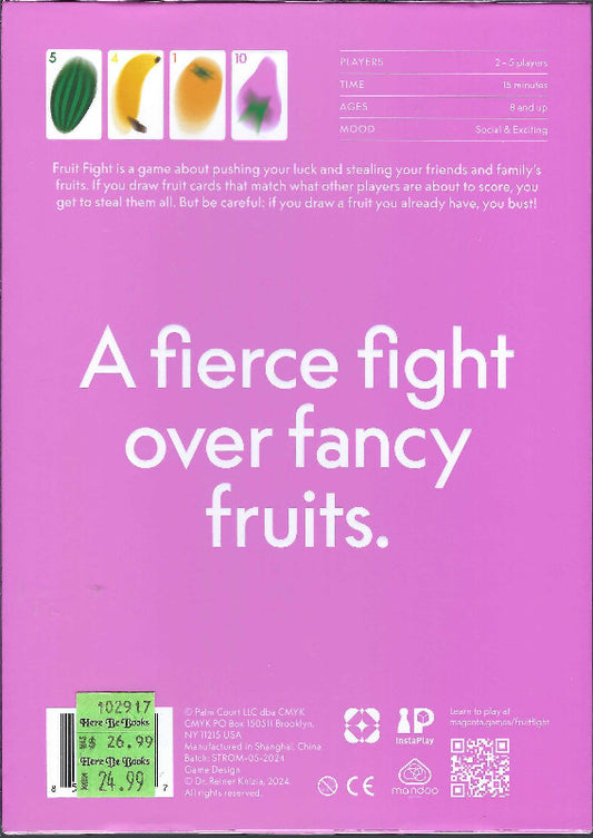 Fruit Fight back of box