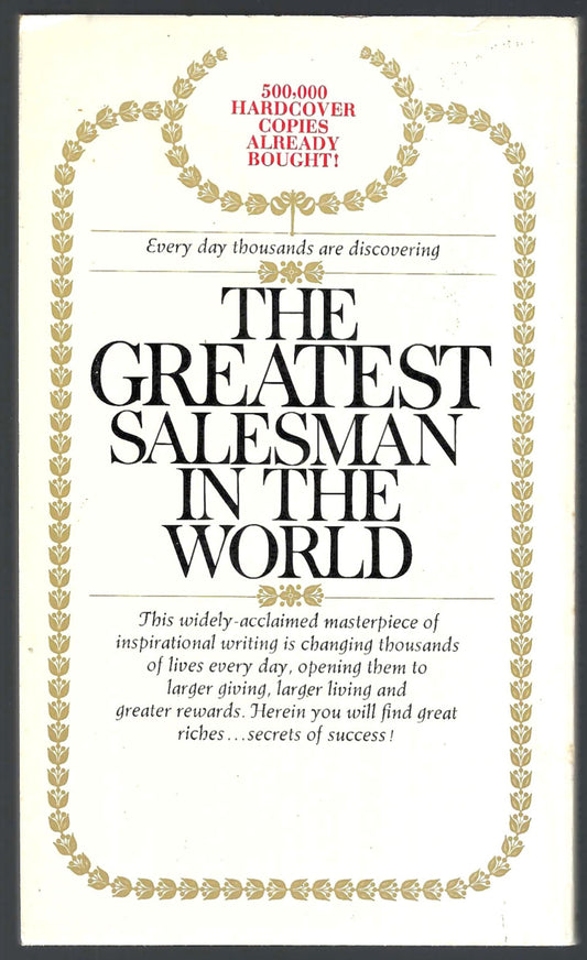 The Greatest Salesman in the World by Og Mandino back cover