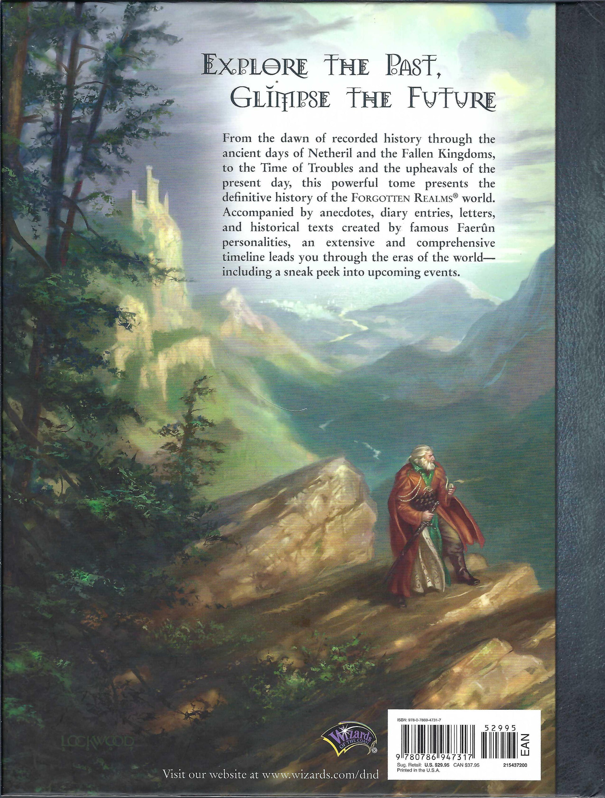 Grand History of the Realms back cover