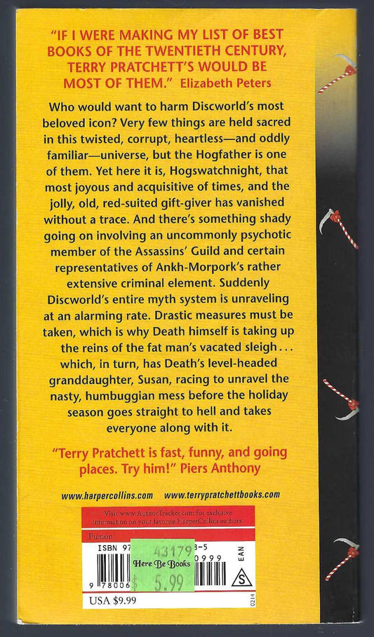 Hogfather, by Terry Pratchett back cover