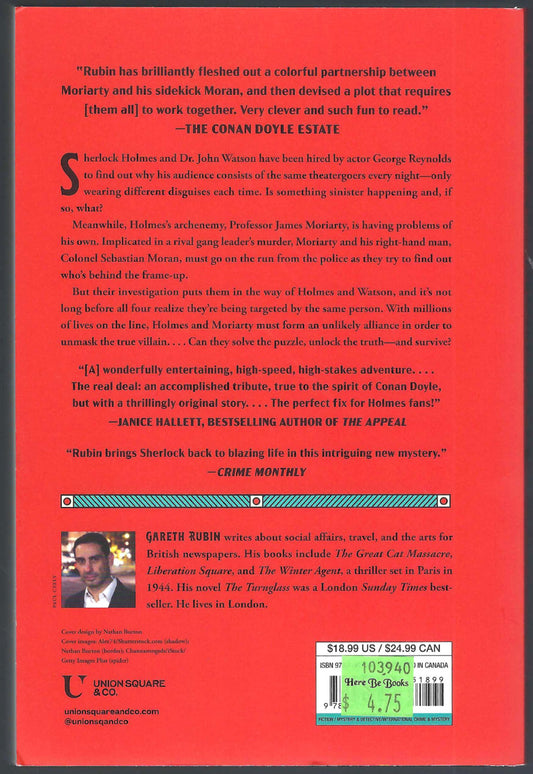 Holmes and Moriarty by Gareth Rubin back cover