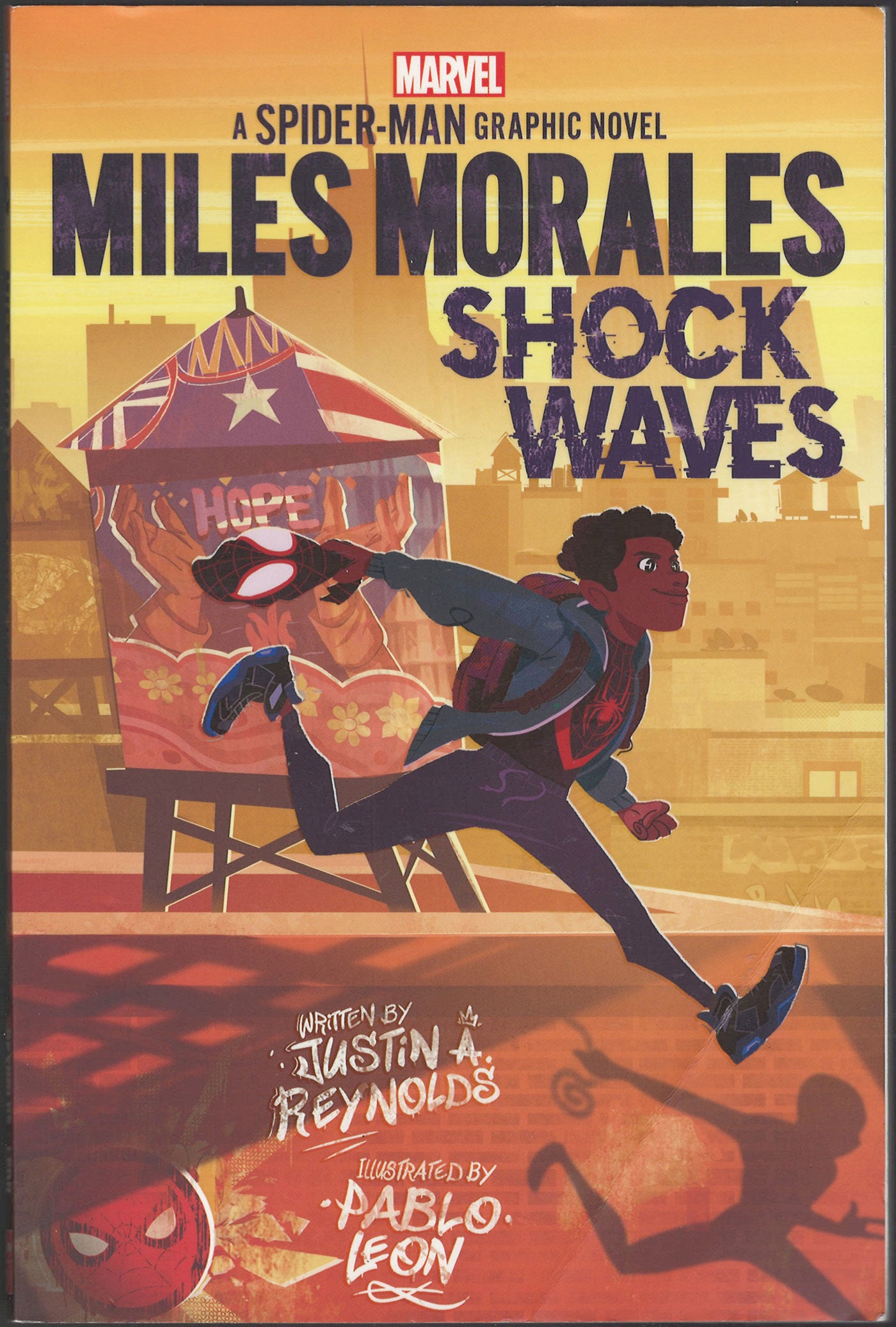 Miles Morales Shock Waves by Justin Reynolds and Pablo Leon front cover