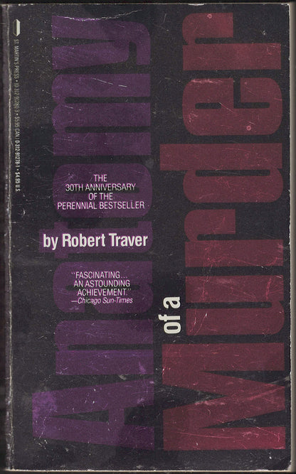 Anatomy of a Murder by Robert Traver front cover