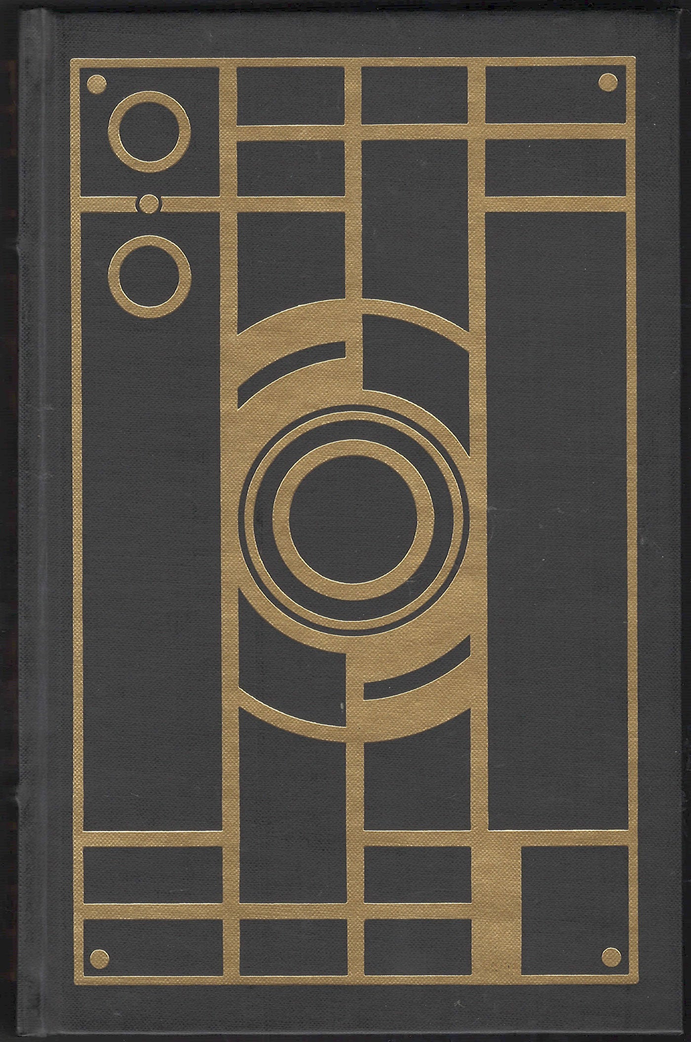 Front cover of The D. A. Calls it Murder by Erle Stanley Gardner with a geometric gold design on a black background