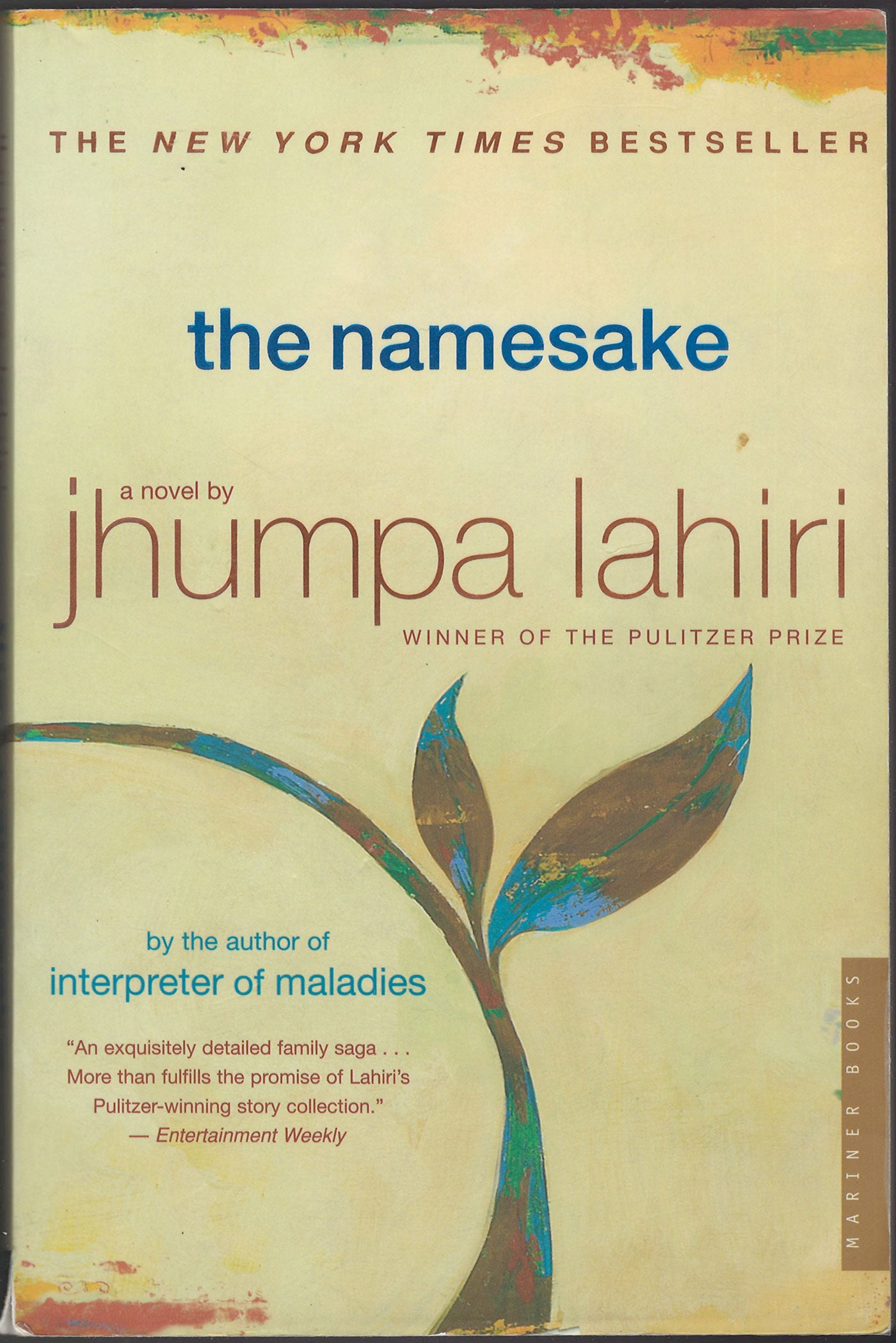 The Namesake by Jhumpa Lahiri front cover