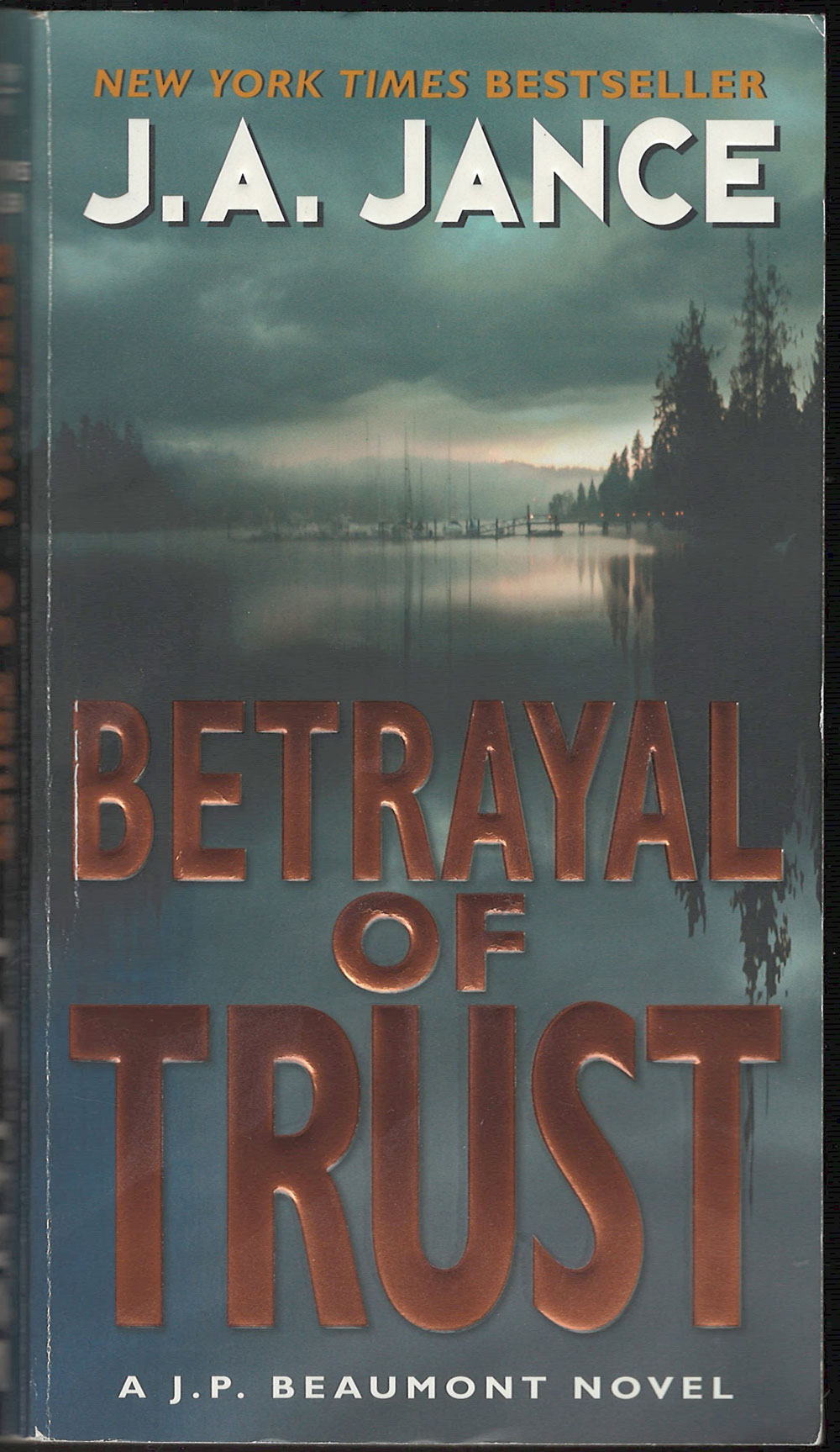 Betrayal of Trust by J. A. Jance front cover