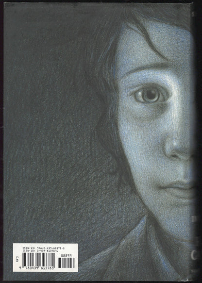 The Invention of Hugo Cabret by Brian Selznick with a close-up of a young boy's face