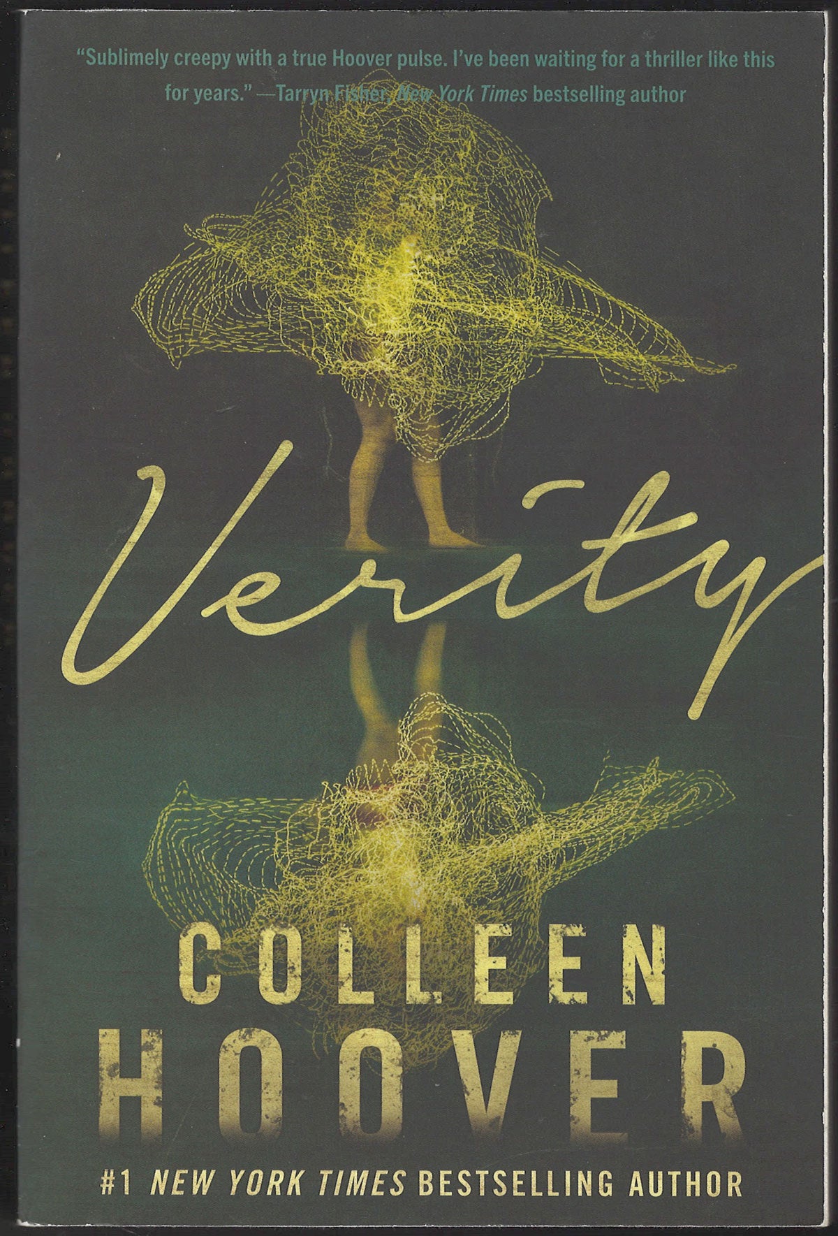 Front cover of Verity by Colleen Hoover with a stylized illustration.