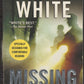 Front cover of Missing Persons by Stephen White with a silhouette and light design.