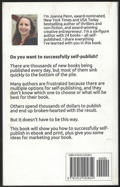 Successful Self-Publishing by Joanna Penn back cover
