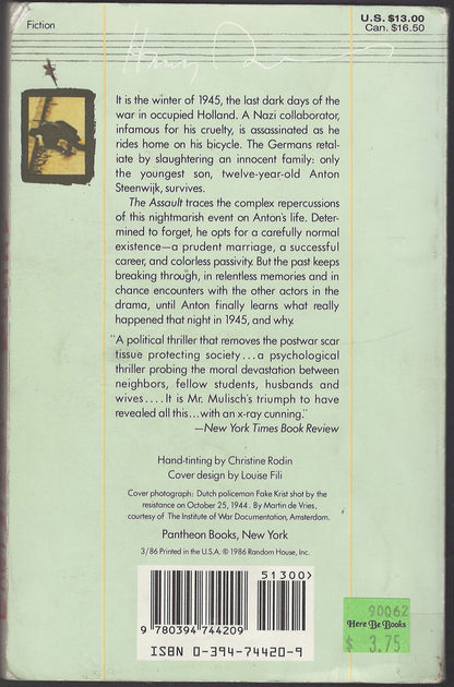 The Assault by Harry Mulisch back cover
