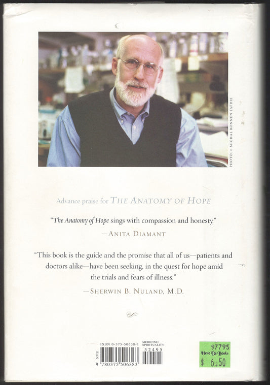 Anatomy of Hope How People Prevail in the Face of Illness back cover