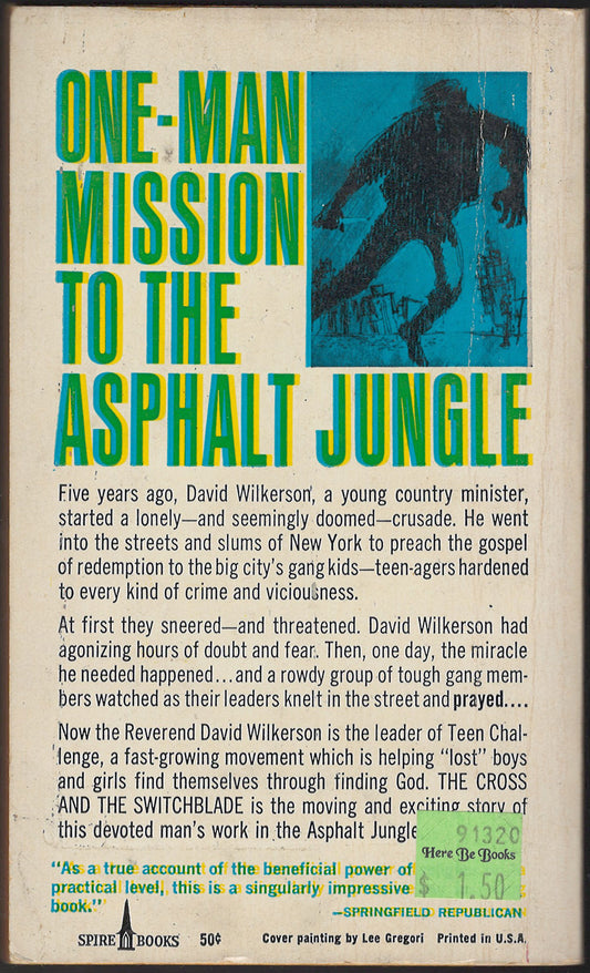 The Cross and the Switchblade by David Wilkerson back cover