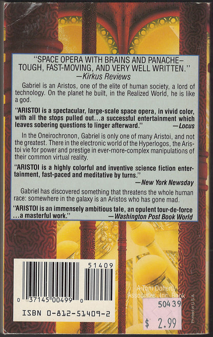 Aristoi by Walter John Williams back cover
