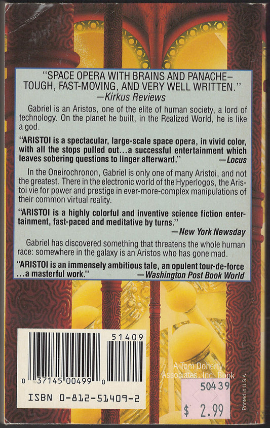 Aristoi by Walter John Williams back cover