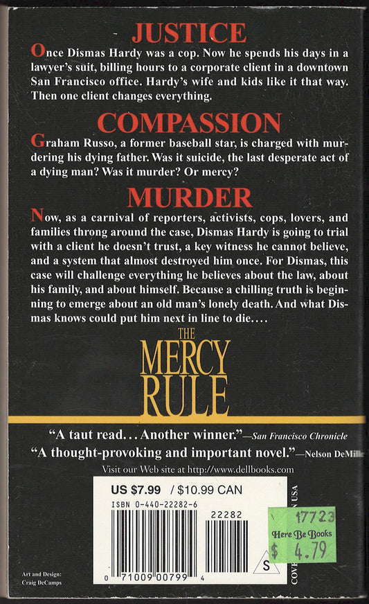 The Mercy Rule by John Lescroart back cover