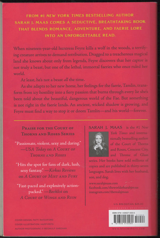 Court of Thorns and Roses by Sarah Maas back cover