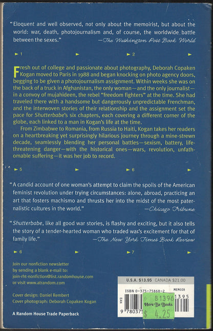 Shutterbabe: Adventures in Love and War back cover