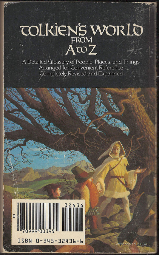 The Complete Guide To Middle-Earth by Robert Foster back cover