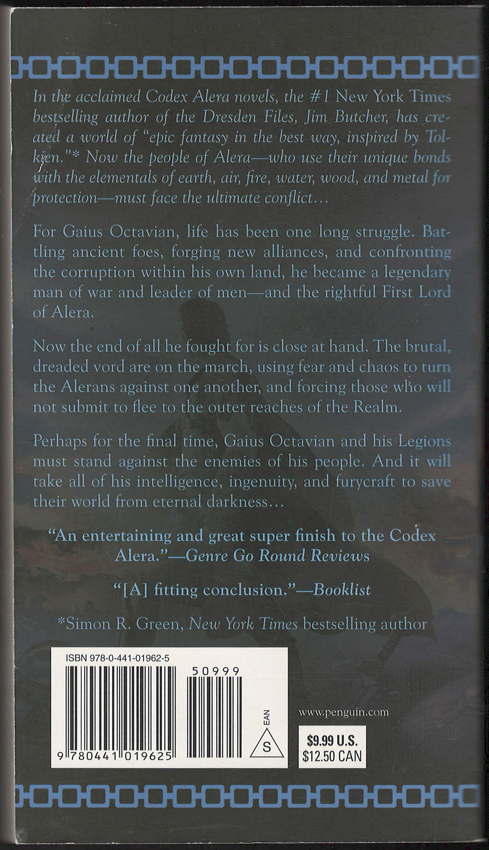 First Lord's Fury by Jim Butcher back cover