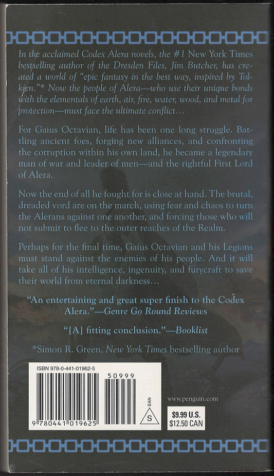 First Lord's Fury by Jim Butcher back cover