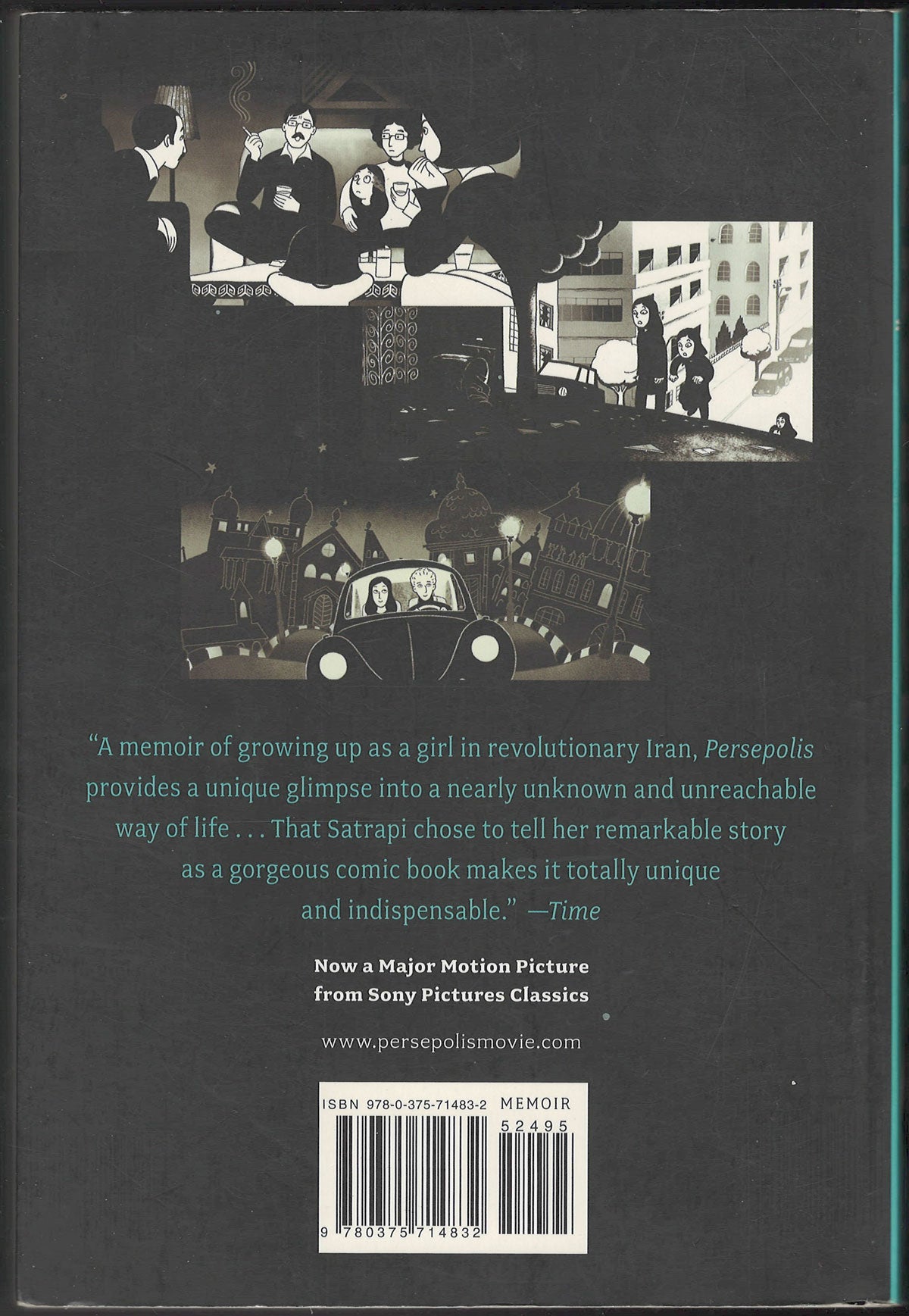 The Complete Persepolis by Marjane Satrapi back cover
