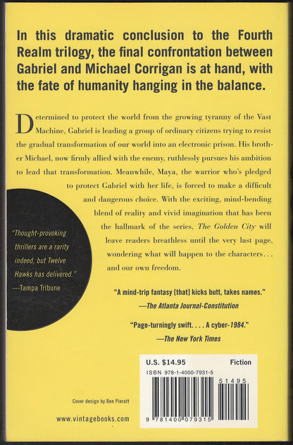 The Golden City by John Twelve Hawks back cover