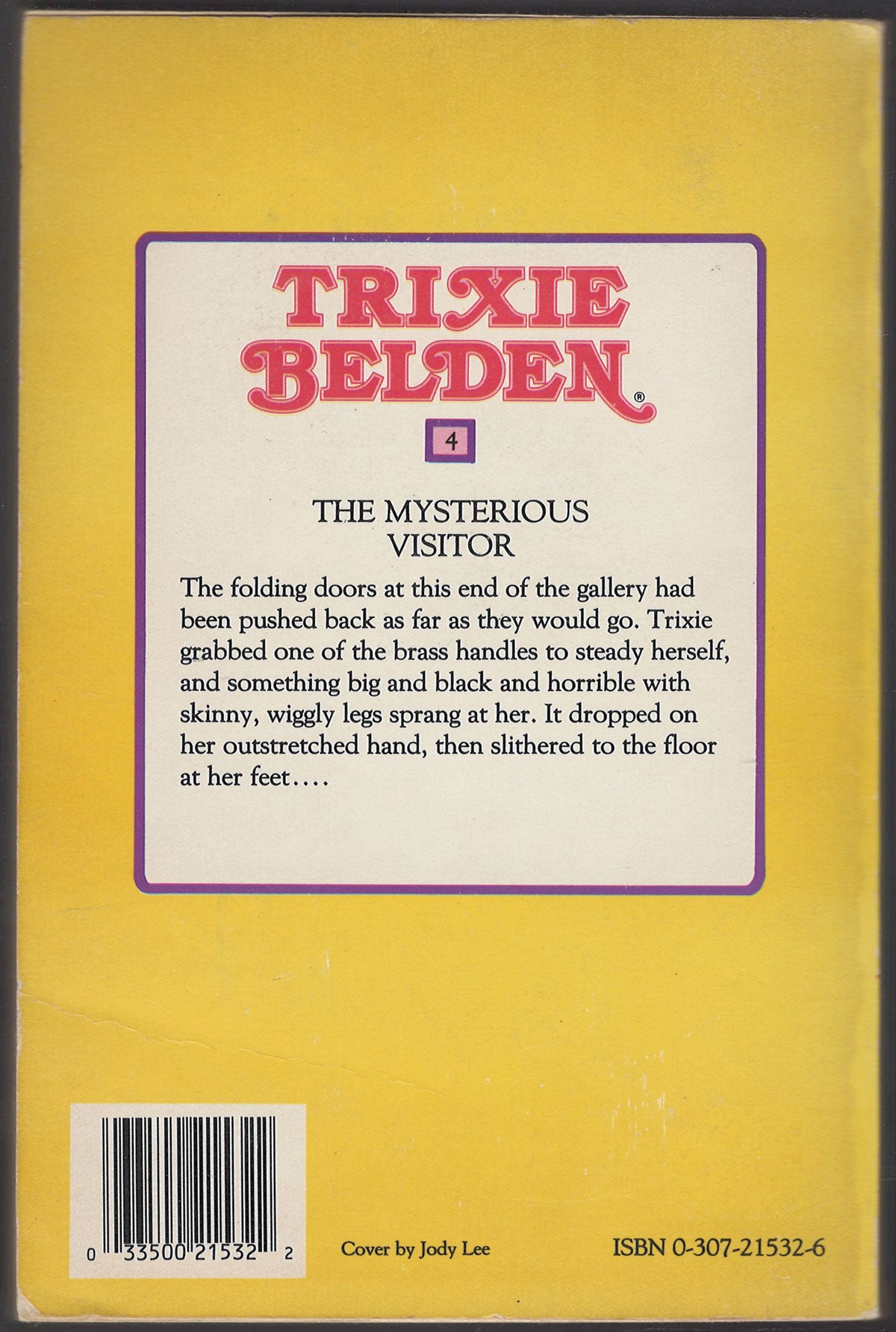 The Mysterious Visitor by Julie Campbell back cover