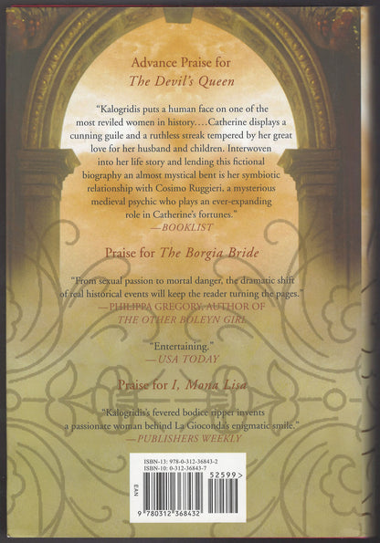 The Devil's Queen by Jeanne Kalogridis back cover