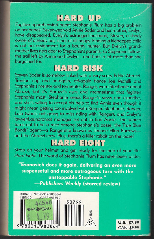 Hard Eight by Janet Evanovich back cover