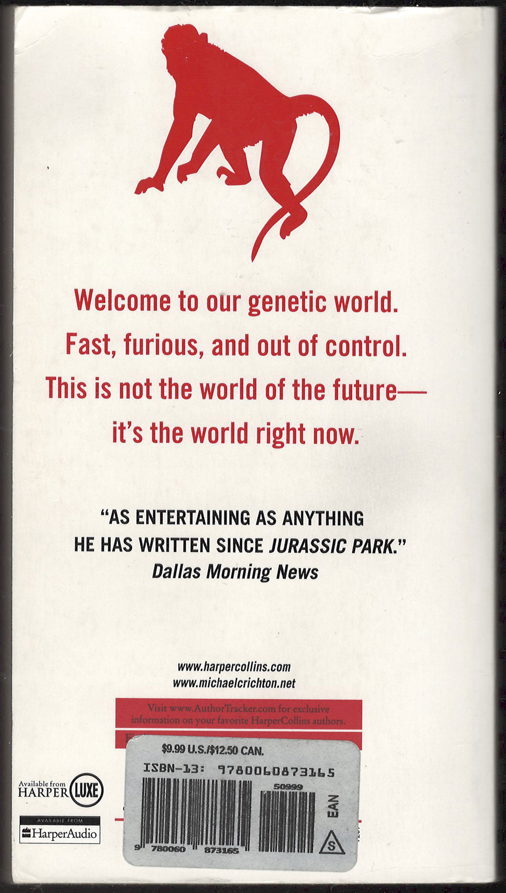 Next by Michael Crichton back cover