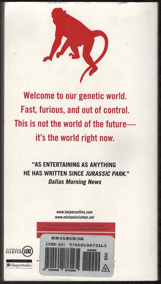 Next by Michael Crichton back cover